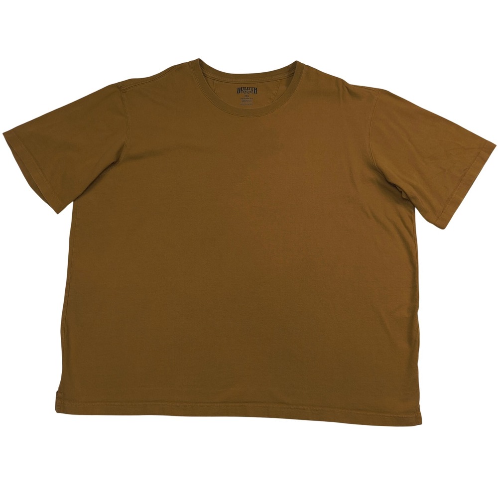 Duluth Trading Co Mens 2XL Brown Relaxed Fit Longtail T Short Sleeve T-Shirt